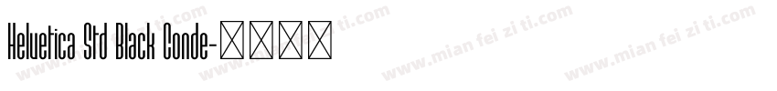 Helvetica Std Black Conde字体转换